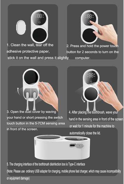 Compact UV Toothbrush Sterilizer